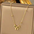 Bow Charm Necklace