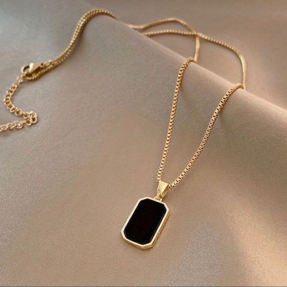 Rectangular Black Pendant